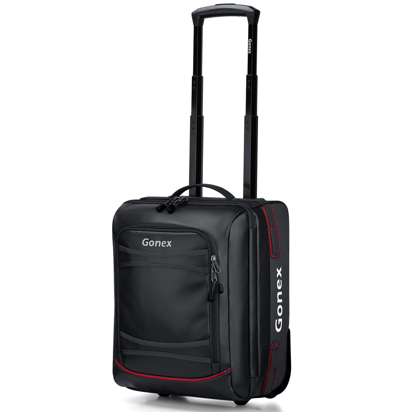 Gonex 16" Softside Carry On Luggage with Wheels, Water Repellent Rolling Underseater Suitcase
