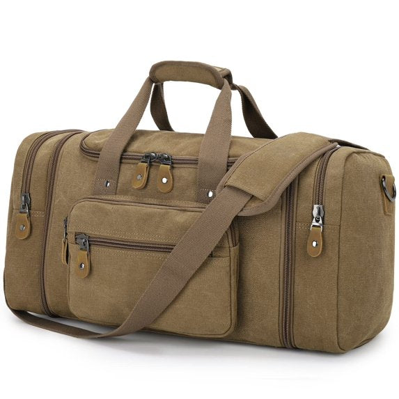 Gonex 50L 60L Expandable Canvas Duffle Bag for Travel