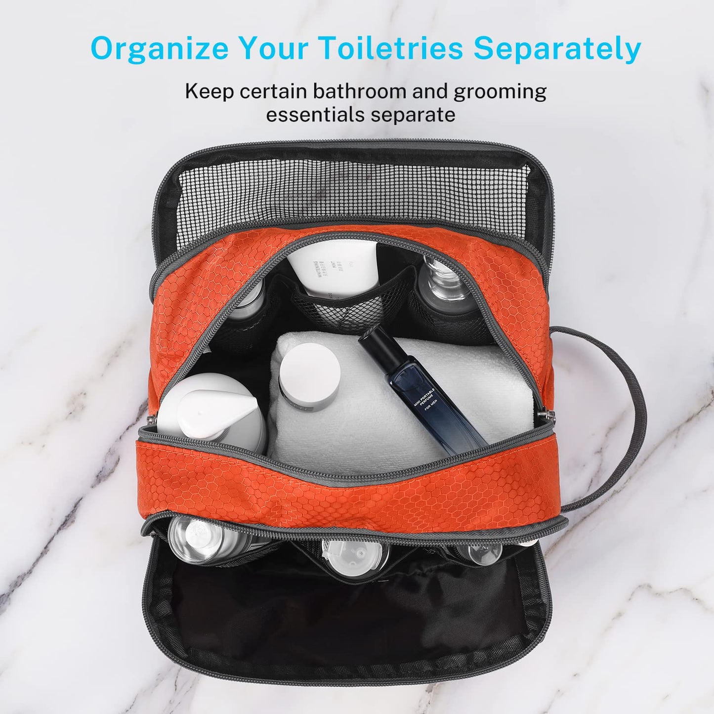 Gonex Toiletry Organizer Dopp Kit Shaving Bag for Men Women
