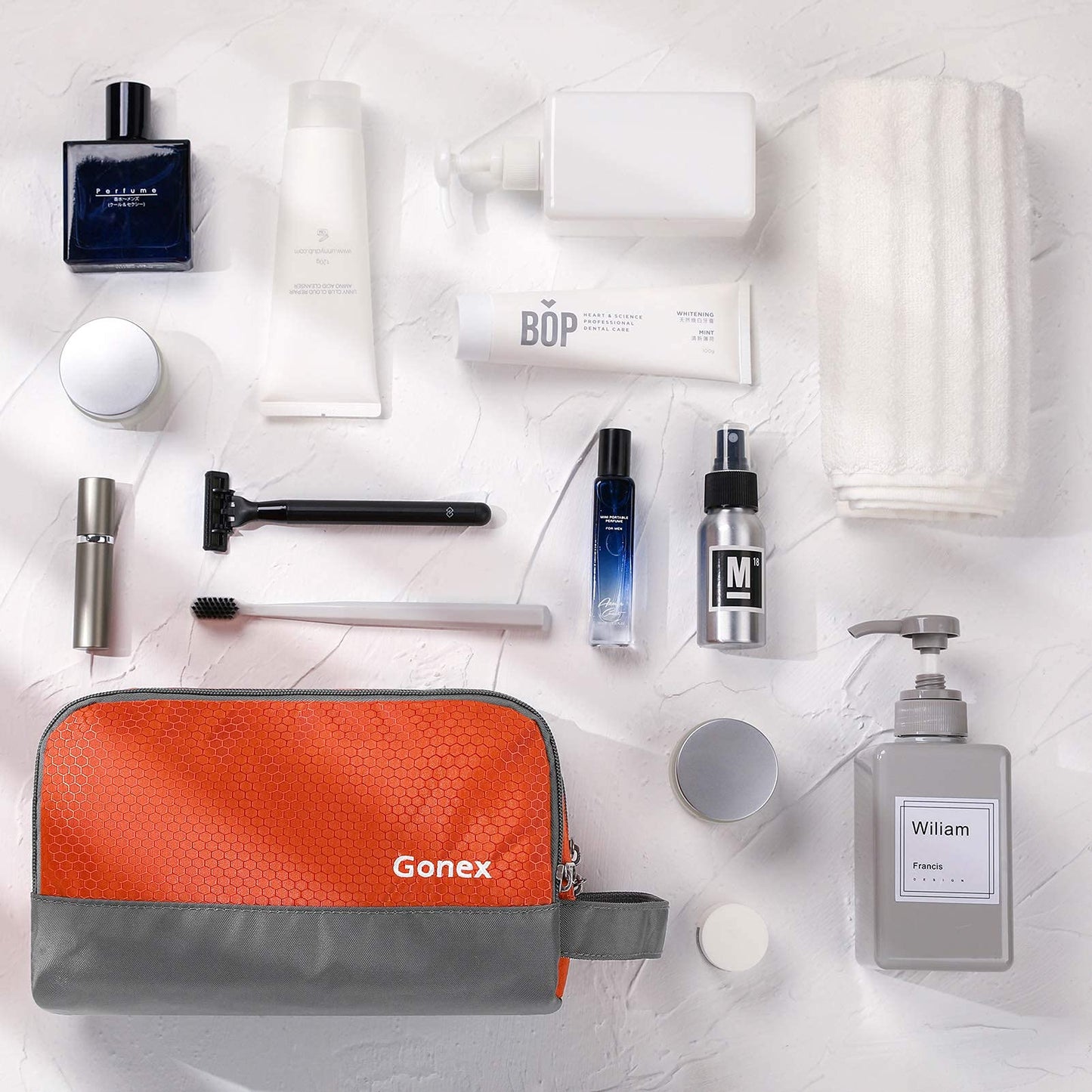 Gonex Toiletry Organizer Dopp Kit Shaving Bag for Men Women