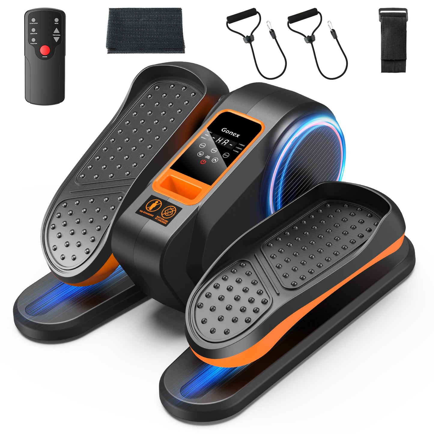 Gonex Under Desk Ellipticals Machine Electric for Seniors, Seated Pedal Exerciser with Remote Control & 16 Level Speeds