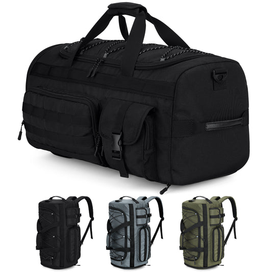 Gonex Travel Duffel Bag for Men, 3 in 1 Gym Bag Backpack with Shoes Compartment for Sports Weekender Workout