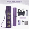 Gonex Yoga Mat Bag, Yoga Mat Carrier Full-Zip Exercise Yoga Mat Carry Bag for Women Men with 2 Multi-Functional Storage Cargo Pockets Extra Wide Adjustable Shoulder Strap