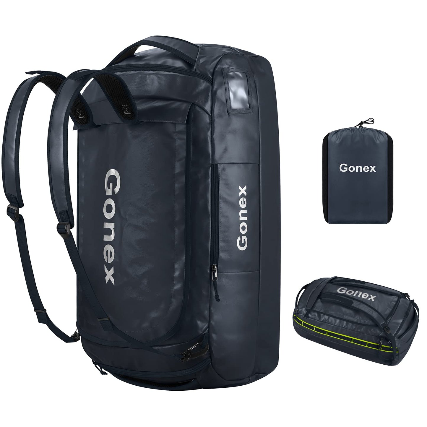 Gonex 60L Water Repellent Duffel Bag, Outdoor Heavy Duty Backpack