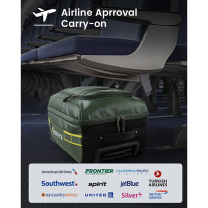 Gonex 16" Softside Carry On Luggage with Wheels, Water Repellent Rolling Underseater Suitcase