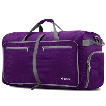 Gonex 100L 150L Large Foldable Travel Duffle Bag with Shoes Compartment
