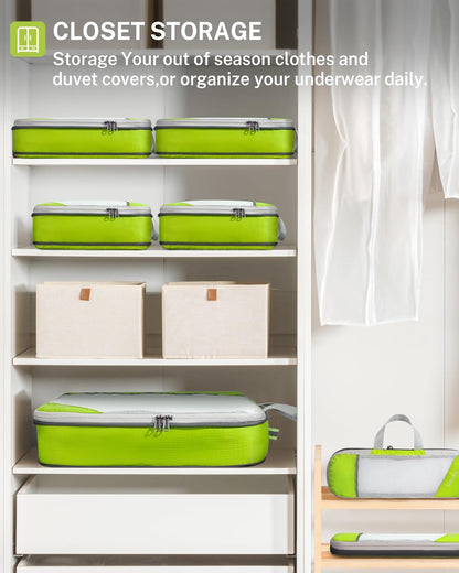 Gonex Compression Packing Cubes, Extensible Storage Mesh Bags Organizers