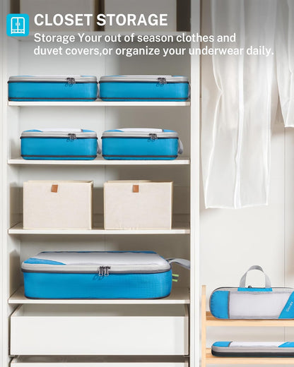 Gonex Compression Packing Cubes, Extensible Storage Mesh Bags Organizers