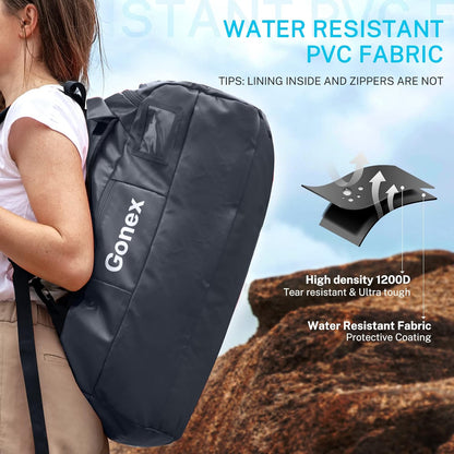 Gonex 60L Water Repellent Duffel Bag, Outdoor Heavy Duty Backpack