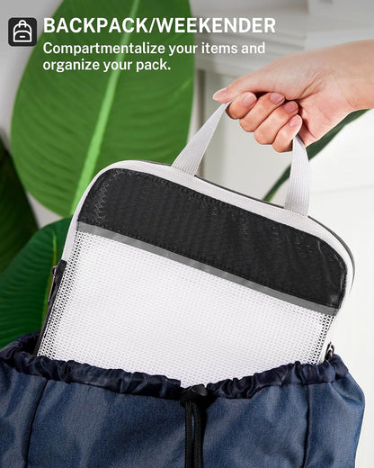 Gonex Compression Packing Cubes, Extensible Storage Mesh Bags Organizers