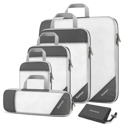 Gonex Compression Packing Cubes, Extensible Storage Mesh Bags Organizers
