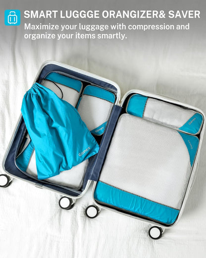 Gonex Compression Packing Cubes, Extensible Storage Mesh Bags Organizers