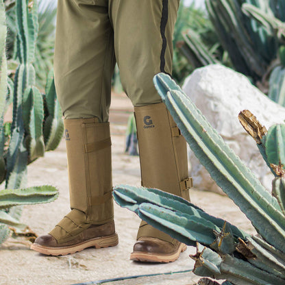 Gonex Snake Gaiters, Waterproof Snake Bite Protection for Women Men, Adjustable Boot Cover Gaiters for Hiking Hunting