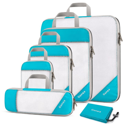 Gonex Compression Packing Cubes, Extensible Storage Mesh Bags Organizers