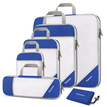 Gonex Compression Packing Cubes, Extensible Storage Mesh Bags Organizers