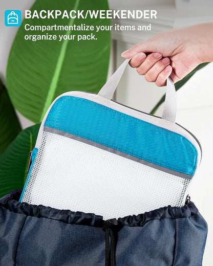 Gonex Compression Packing Cubes, Extensible Storage Mesh Bags Organizers