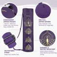Gonex Yoga Mat Bag, Yoga Mat Carrier Full-Zip Exercise Yoga Mat Carry Bag for Women Men with 2 Multi-Functional Storage Cargo Pockets Extra Wide Adjustable Shoulder Strap