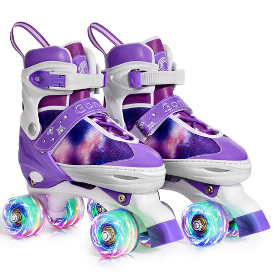 Gonex Roller Skates for Kids with Light up Wheels and Adjustable Sizes