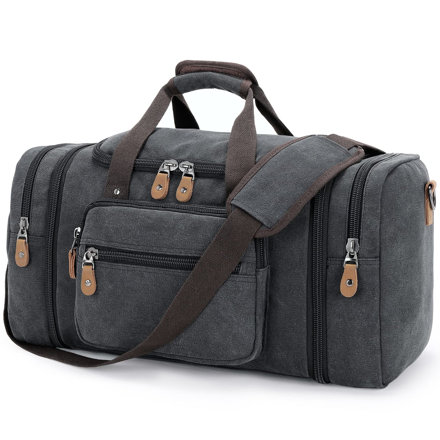 Gonex 50L 60L Expandable Canvas Duffle Bag for Travel