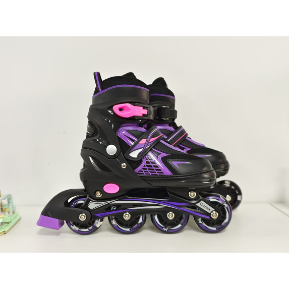 Gonex Inline Skates for Girls Boys Kids, Adjustable Skates Outdoor Blades Inline Roller Skates for Children Teens Women with Light Up Wheels for Indoor Outdoor Backyard Skating