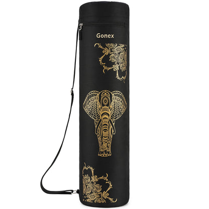Gonex Yoga Mat Bag, Yoga Mat Carrier Full-Zip Exercise Yoga Mat Carry Bag for Women Men with 2 Multi-Functional Storage Cargo Pockets Extra Wide Adjustable Shoulder Strap