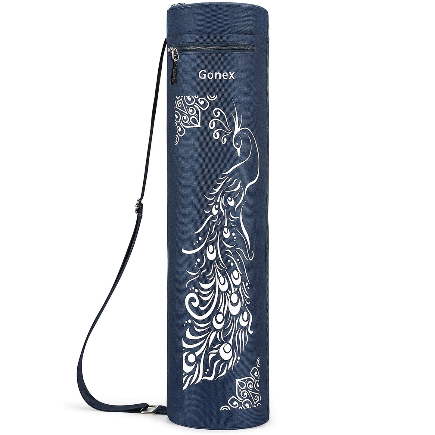 Gonex Yoga Mat Bag, Yoga Mat Carrier Full-Zip Exercise Yoga Mat Carry Bag for Women Men with 2 Multi-Functional Storage Cargo Pockets Extra Wide Adjustable Shoulder Strap