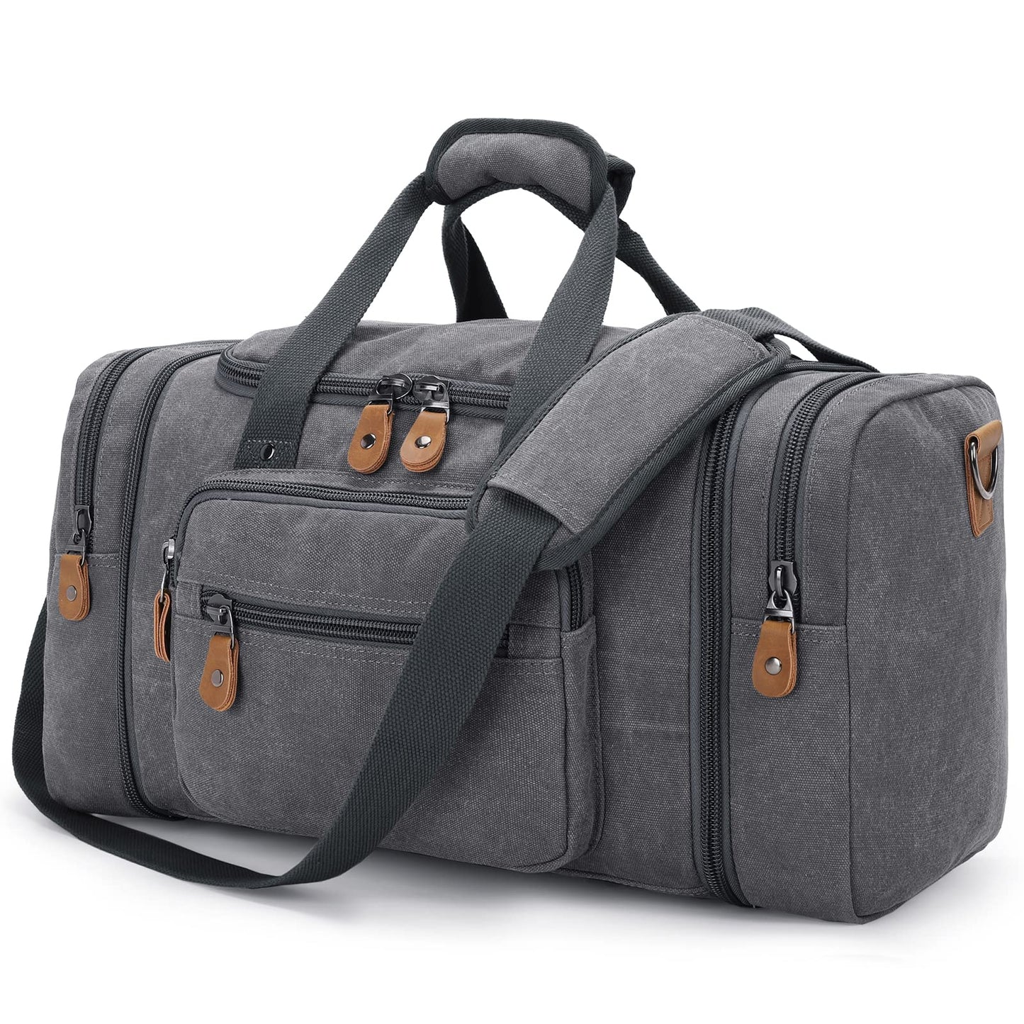 Gonex 50L 60L Expandable Canvas Duffle Bag for Travel