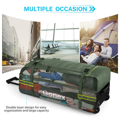 Gonex 33 Inch Rolling Duffle Bag with Wheels for Travel
