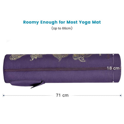 Gonex Yoga Mat Bag, Yoga Mat Carrier Full-Zip Exercise Yoga Mat Carry Bag for Women Men with 2 Multi-Functional Storage Cargo Pockets Extra Wide Adjustable Shoulder Strap
