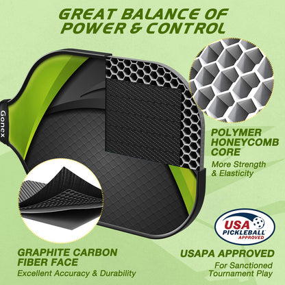 Gonex Pickleball Paddles, USAPA Approved Graphite Pickleball Rackets