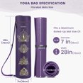 Gonex Yoga Mat Bag, Yoga Mat Carrier Full-Zip Exercise Yoga Mat Carry Bag for Women Men with 2 Multi-Functional Storage Cargo Pockets Extra Wide Adjustable Shoulder Strap